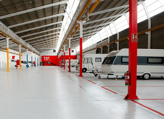 Parking para caravanas en Santanader